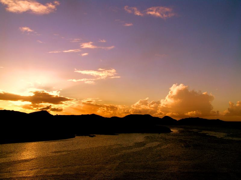 Sunrise at the Island of St.Thomas