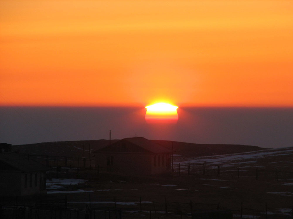 Sunrise at the mountains