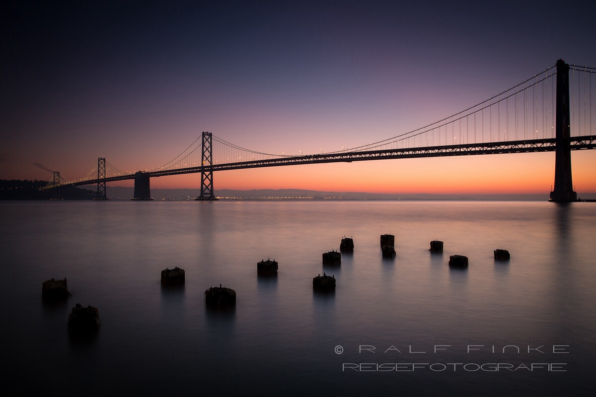 ~ Sunrise at the Oakland Bay Bridge ~