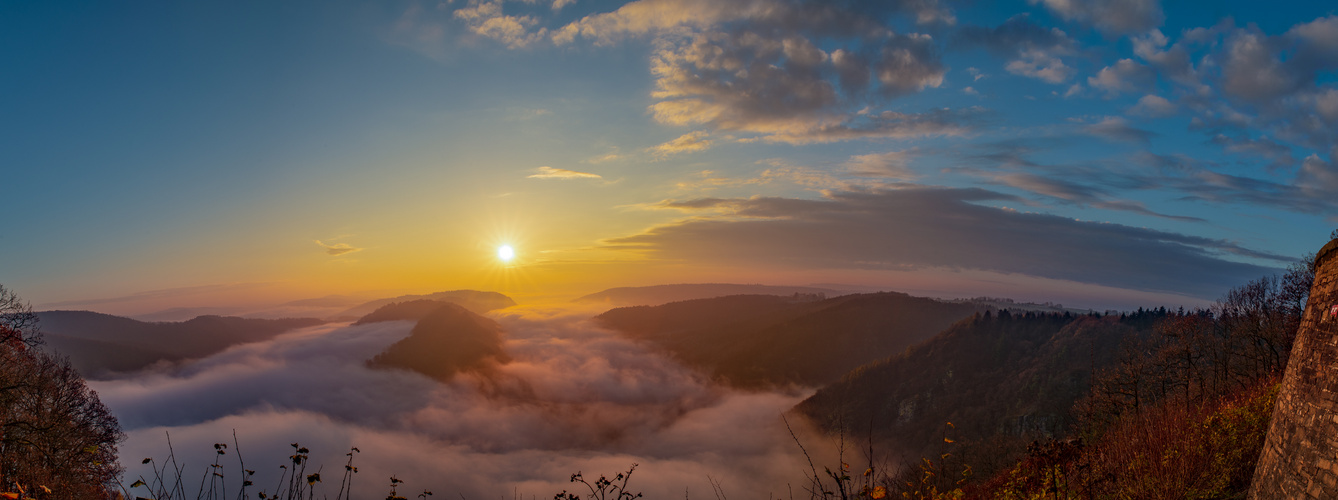 Sunrise at the Saar loop