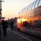 sunrise at the trainstation