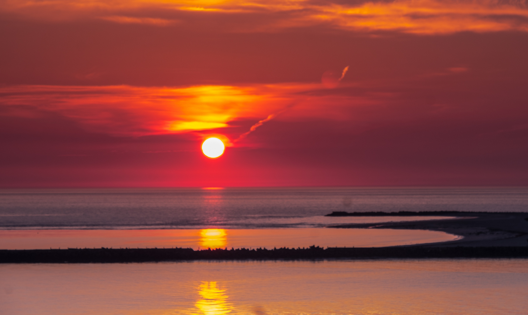 Sunrise auf der Düne Helgoland