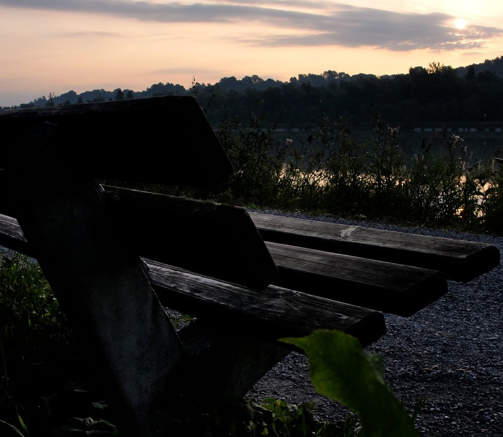 Sunrise auf der Wartebank