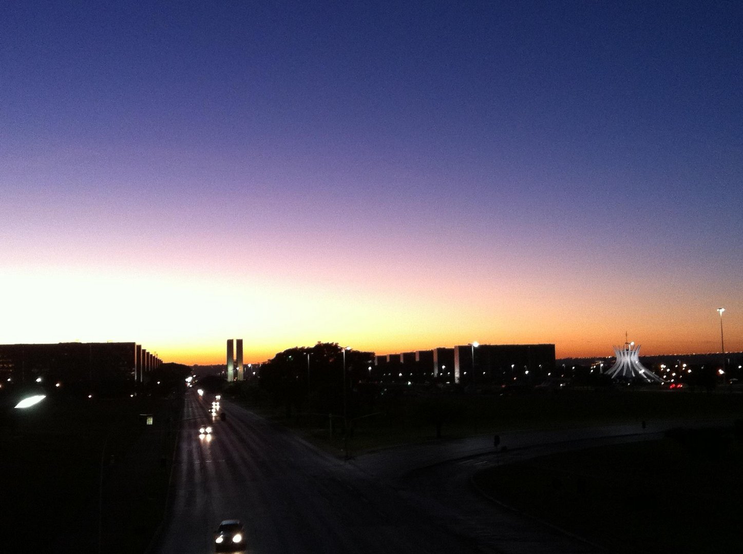 Sunrise Brasilia, view of the Central Bus station