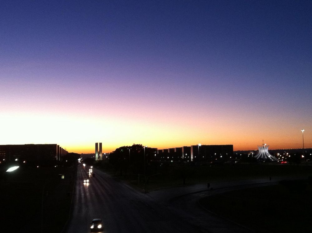 Sunrise Brasilia, view of the Central Bus station