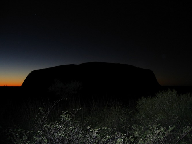 Sunrise close to the Uluru