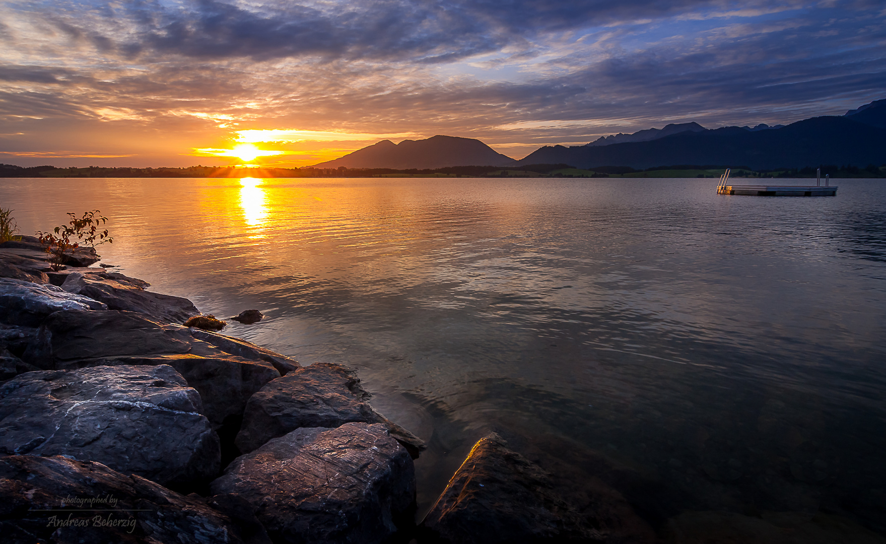 Sunrise: Forggensee / Allgäu