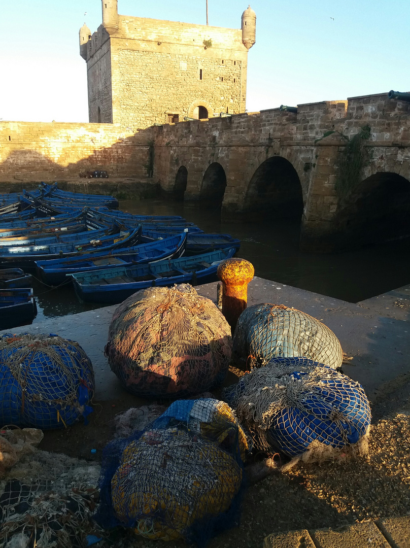 Sunrise Hafen Essaouira 7-3-17  Ma-036 J5-col