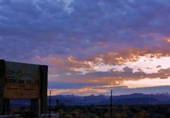 Sunrise. (Hurricane Valley is near the west entrance of Zion National Park).