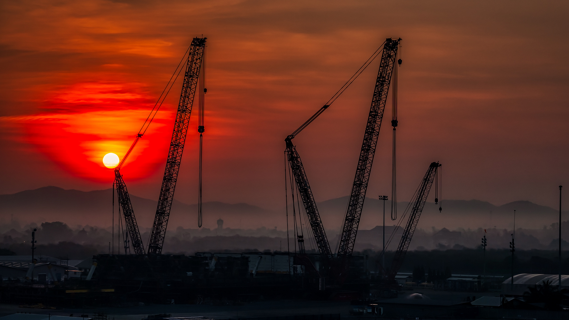 Sunrise im Hafen