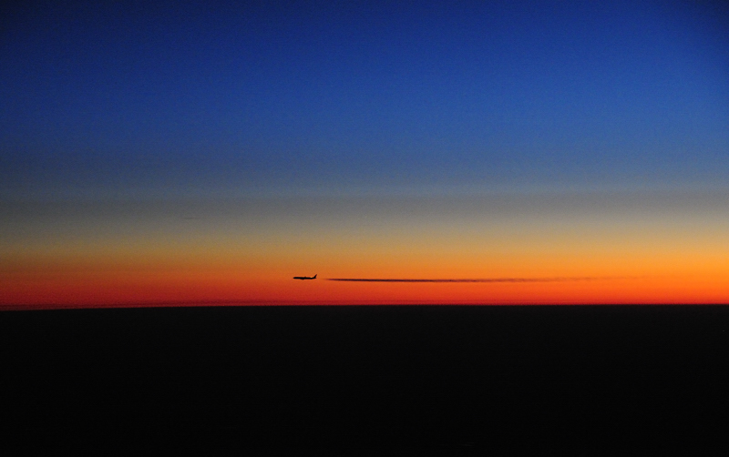 Sunrise in 11000 Meter Höhe