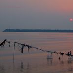 Sunrise in Caspian sea