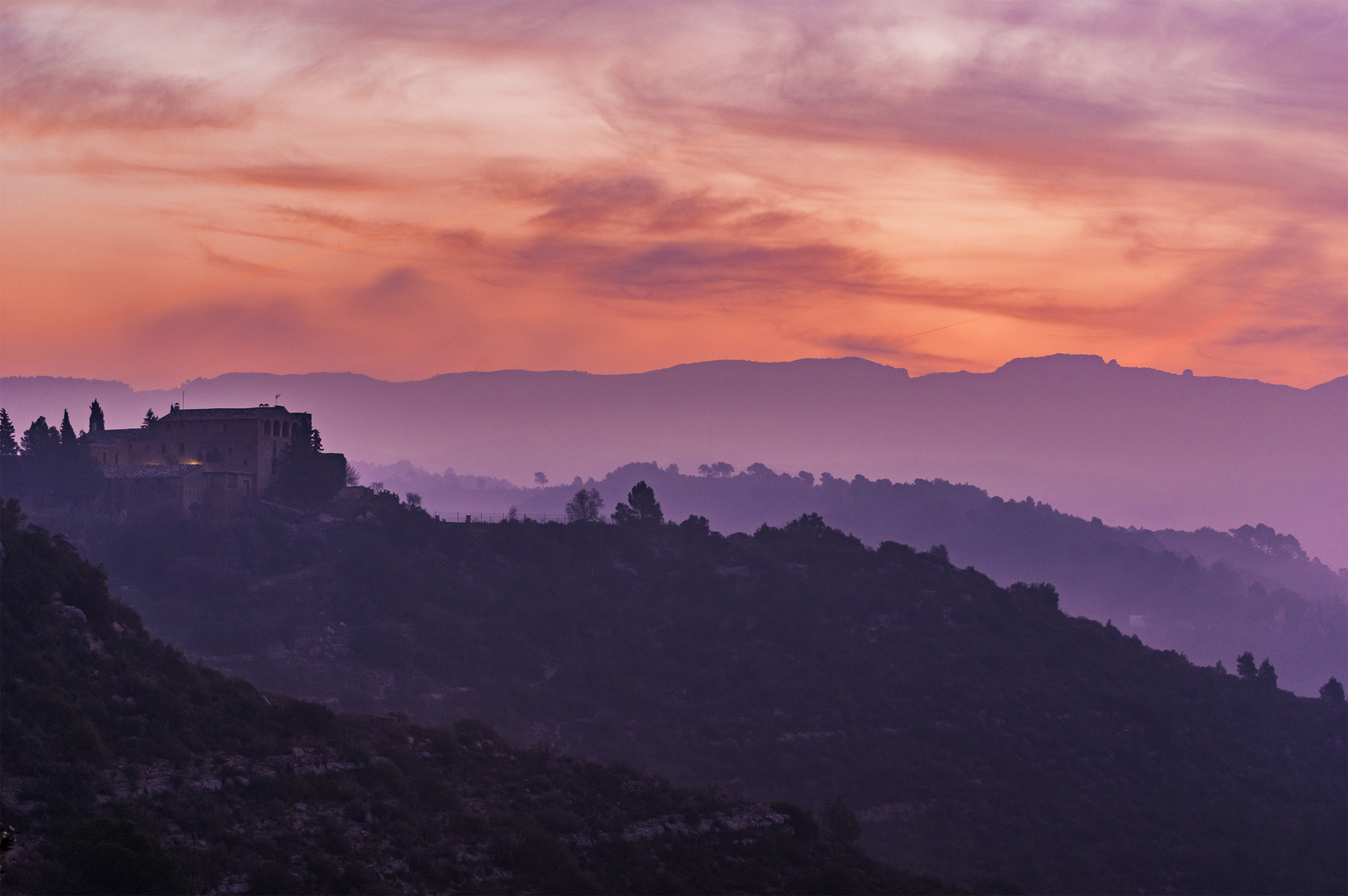 Sunrise in Castellbell i el Vilar.