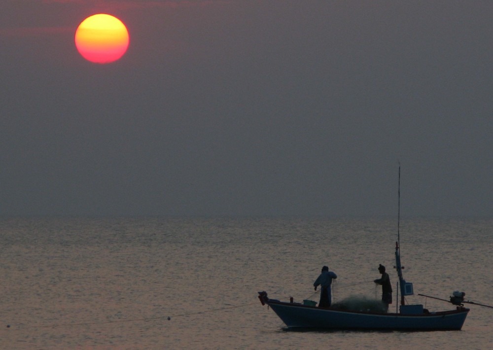 sunrise in Cha Am; bald schon wieder kitschig