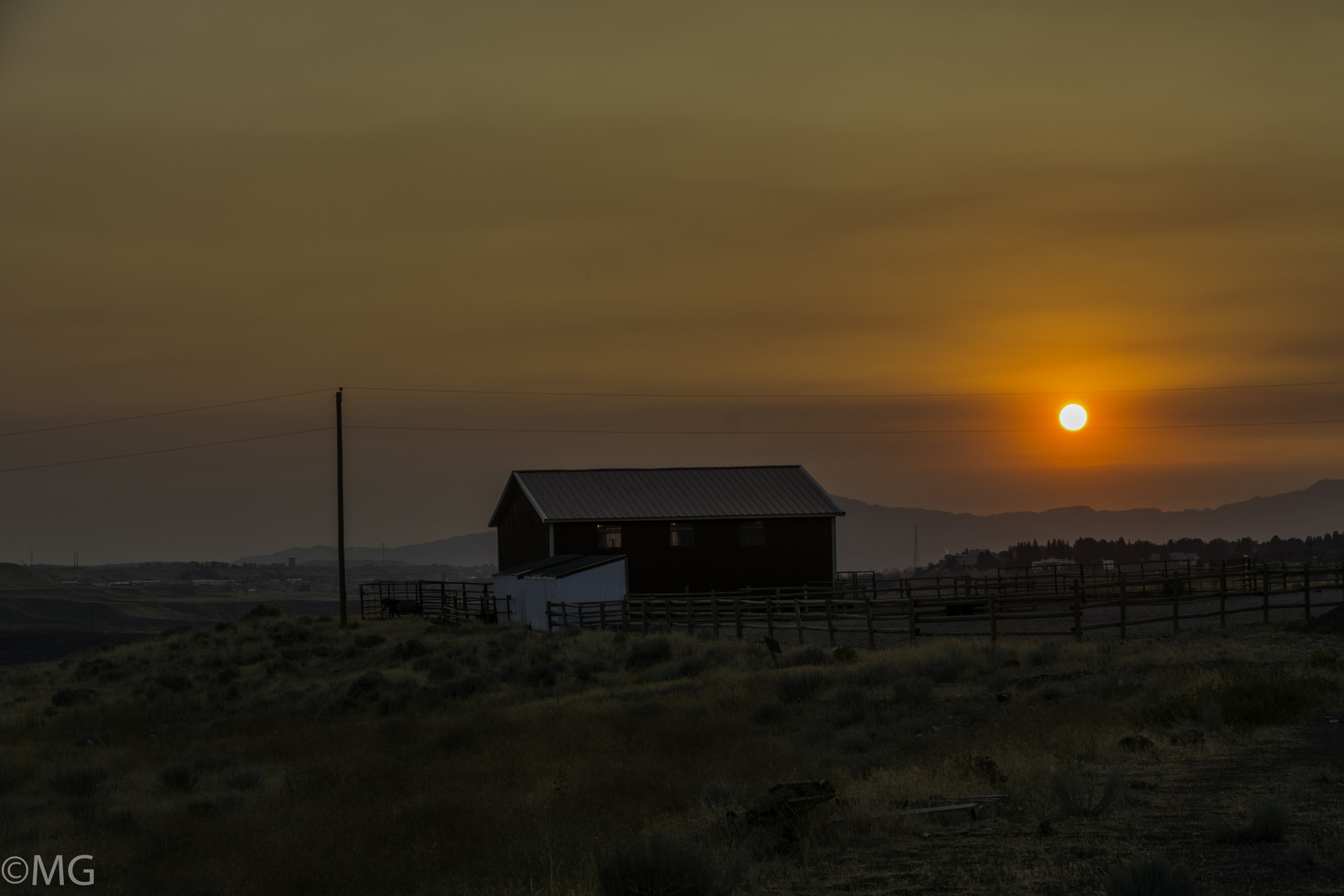 sunrise in Cody/Wyoming