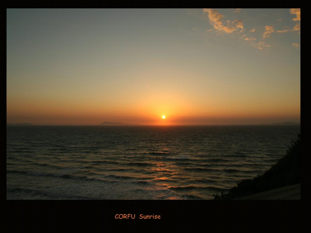 Sunrise IN CORFU