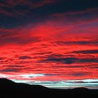Sunrise in der Steppe von Chubut- Argentinien