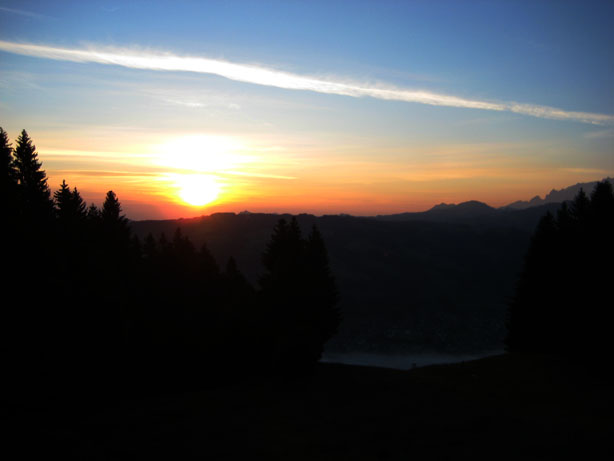 Sunrise in Ebnat Kappel