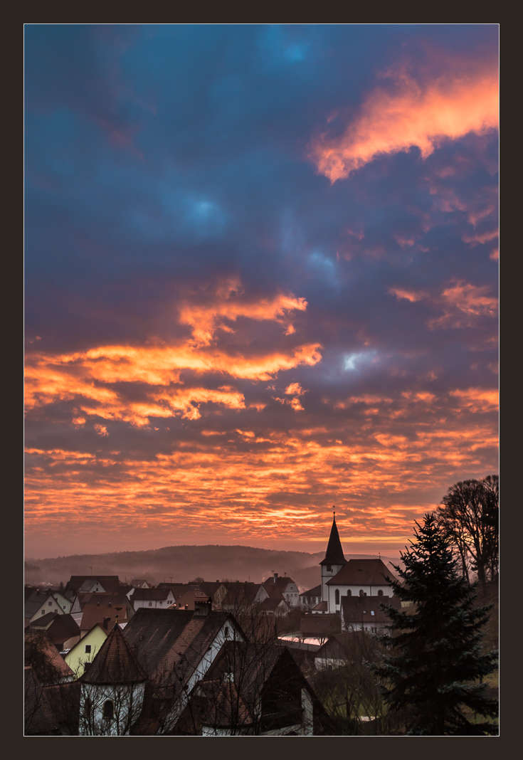 Sunrise in Franconia