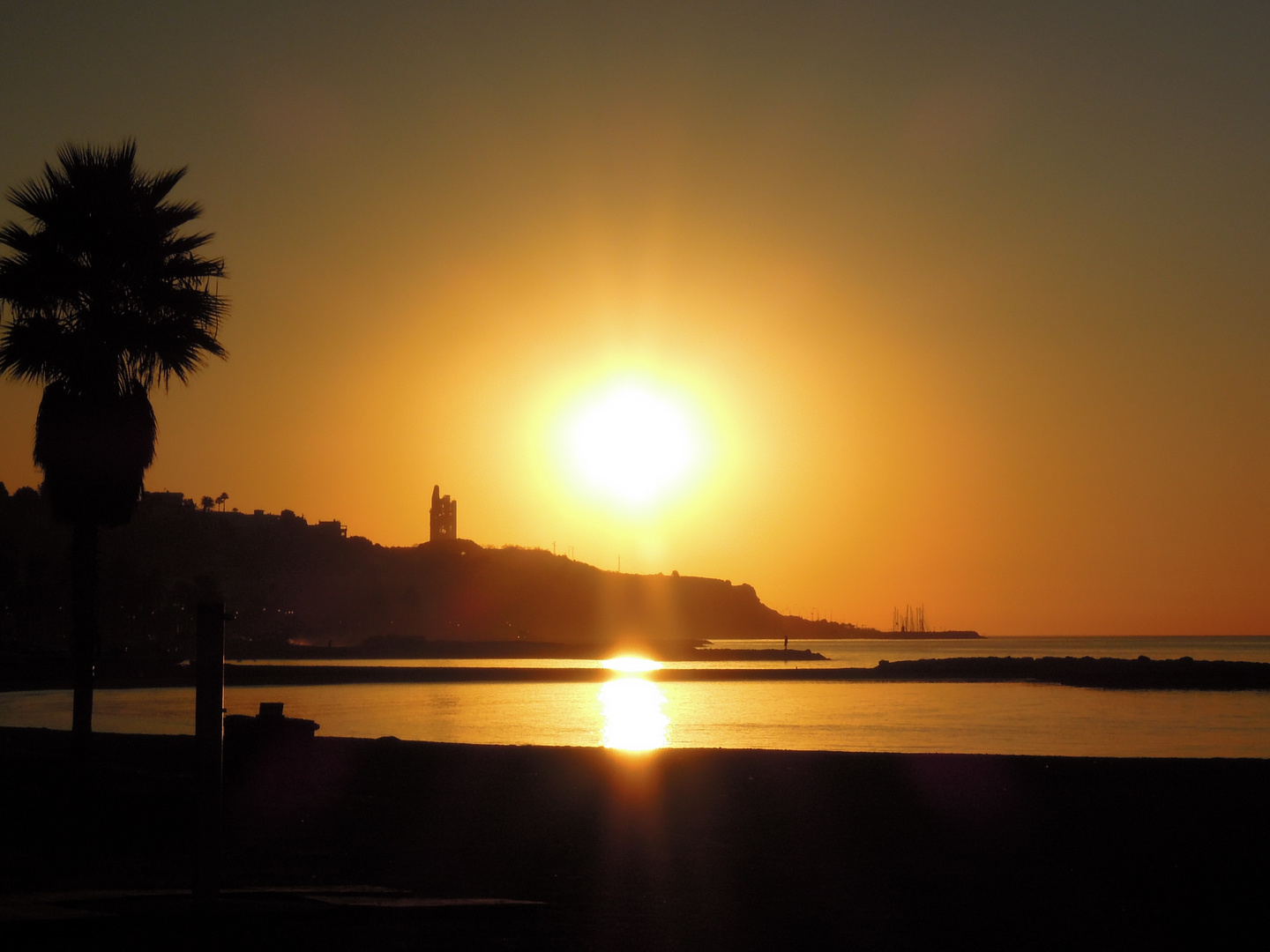 Sunrise in Málaga