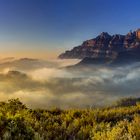 Sunrise in Montserrat mountain