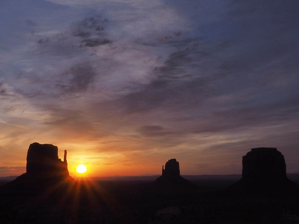 Sunrise in Monument Valley