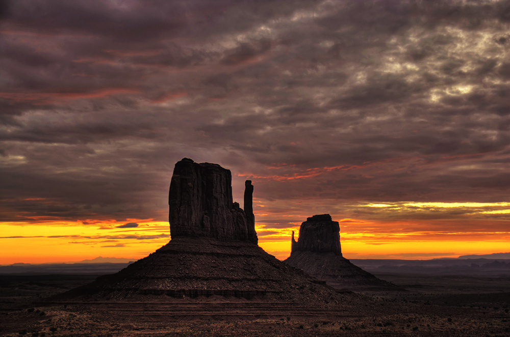 Sunrise in Monument Valley