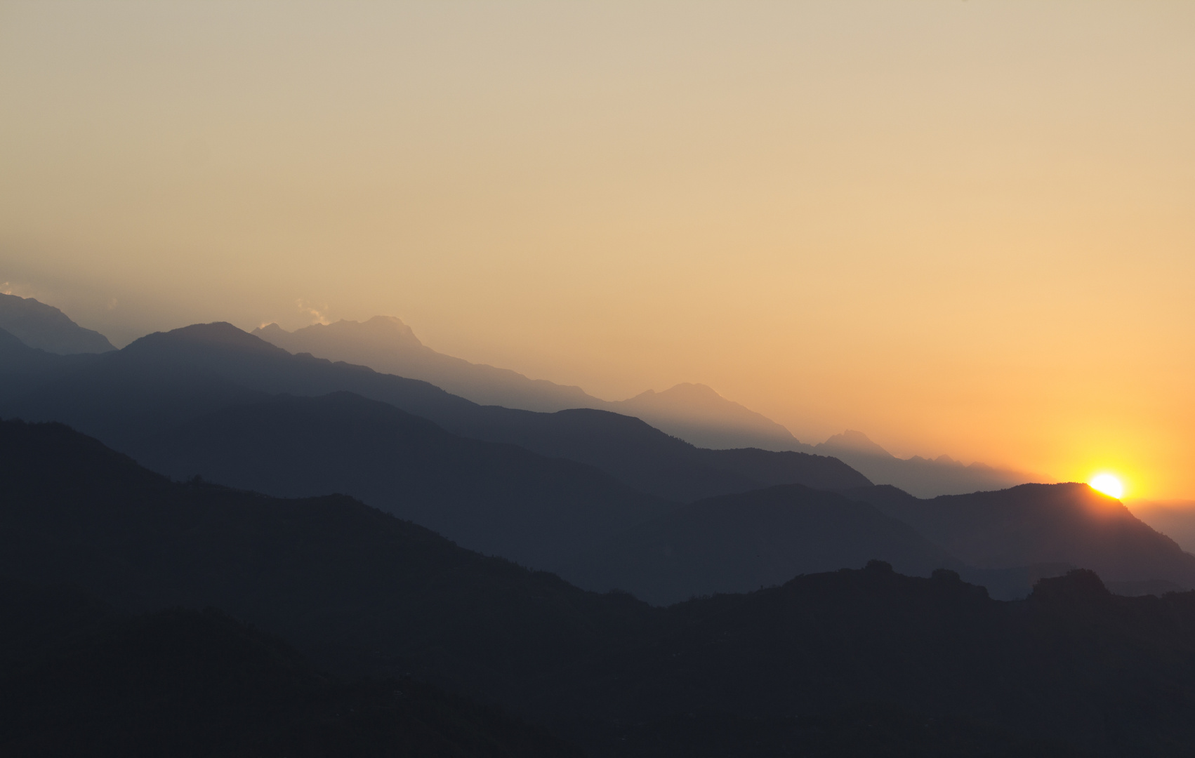 Sunrise in Nepal