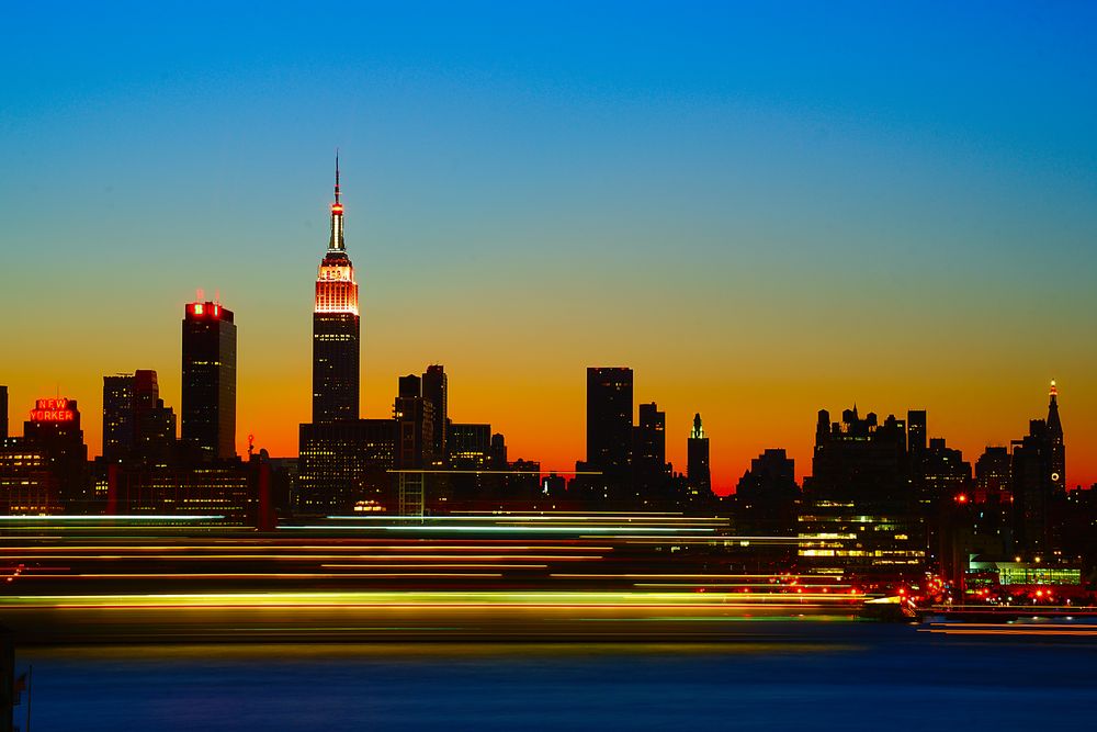 Sunrise in New York Foto & Bild landschaft, sonnenaufgänge, bach