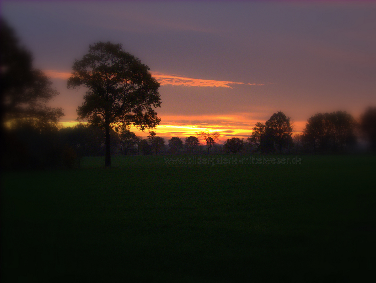 Sunrise in Northern Germany