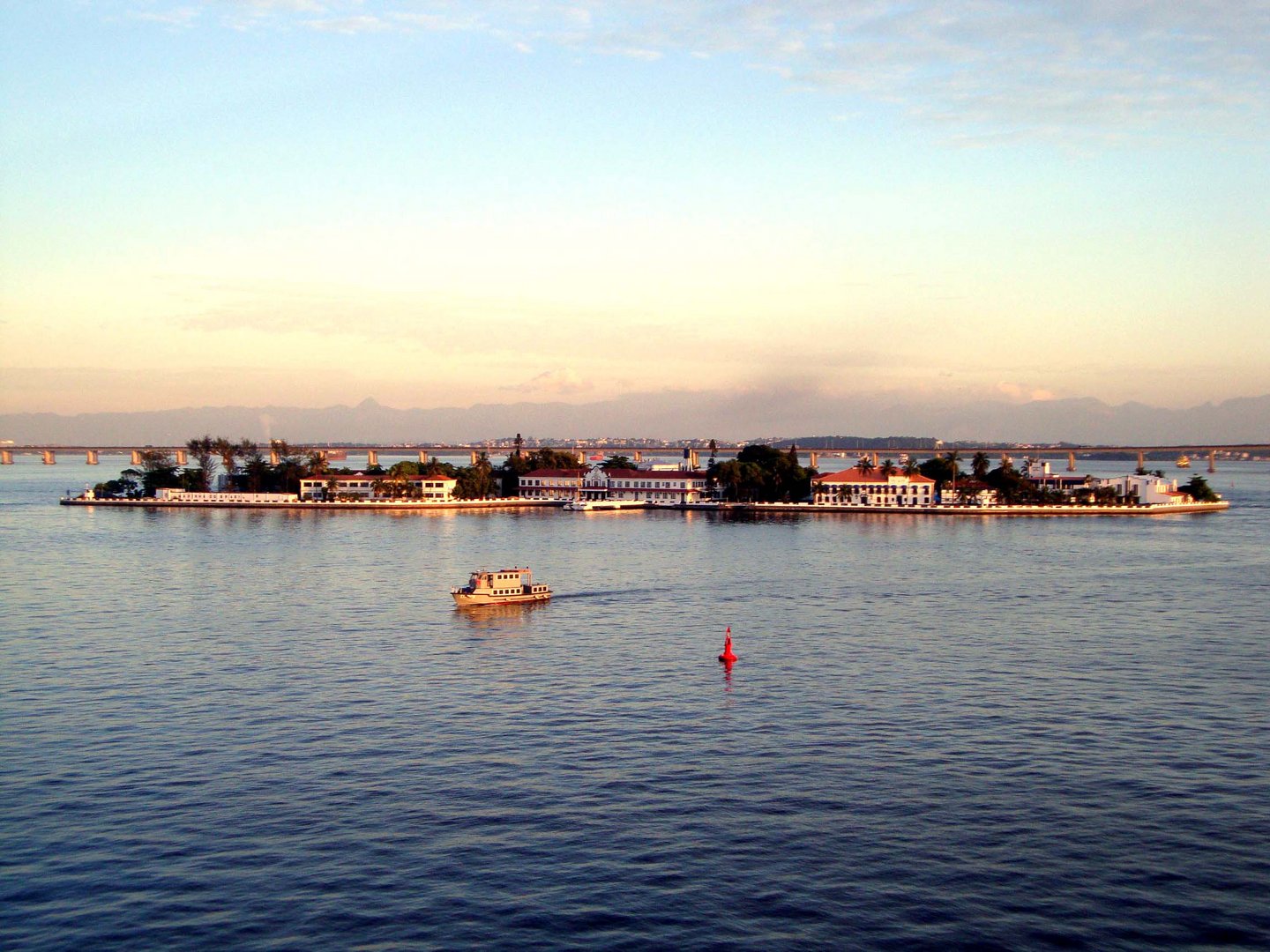 Sunrise in port Rio de Janeiro