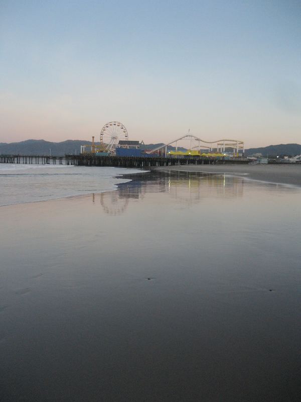 sunrise in santa monica