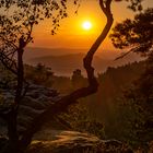 Sunrise in saxonia Switzerland