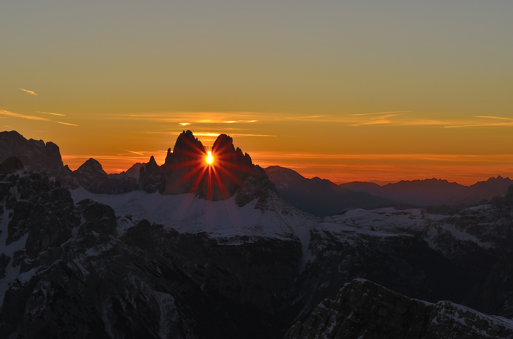 Sunrise in the Dolomites