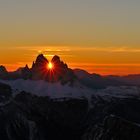 Sunrise in the Dolomites