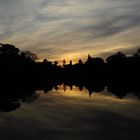 Sunrise in the lake of La Plata, Buenos Aires