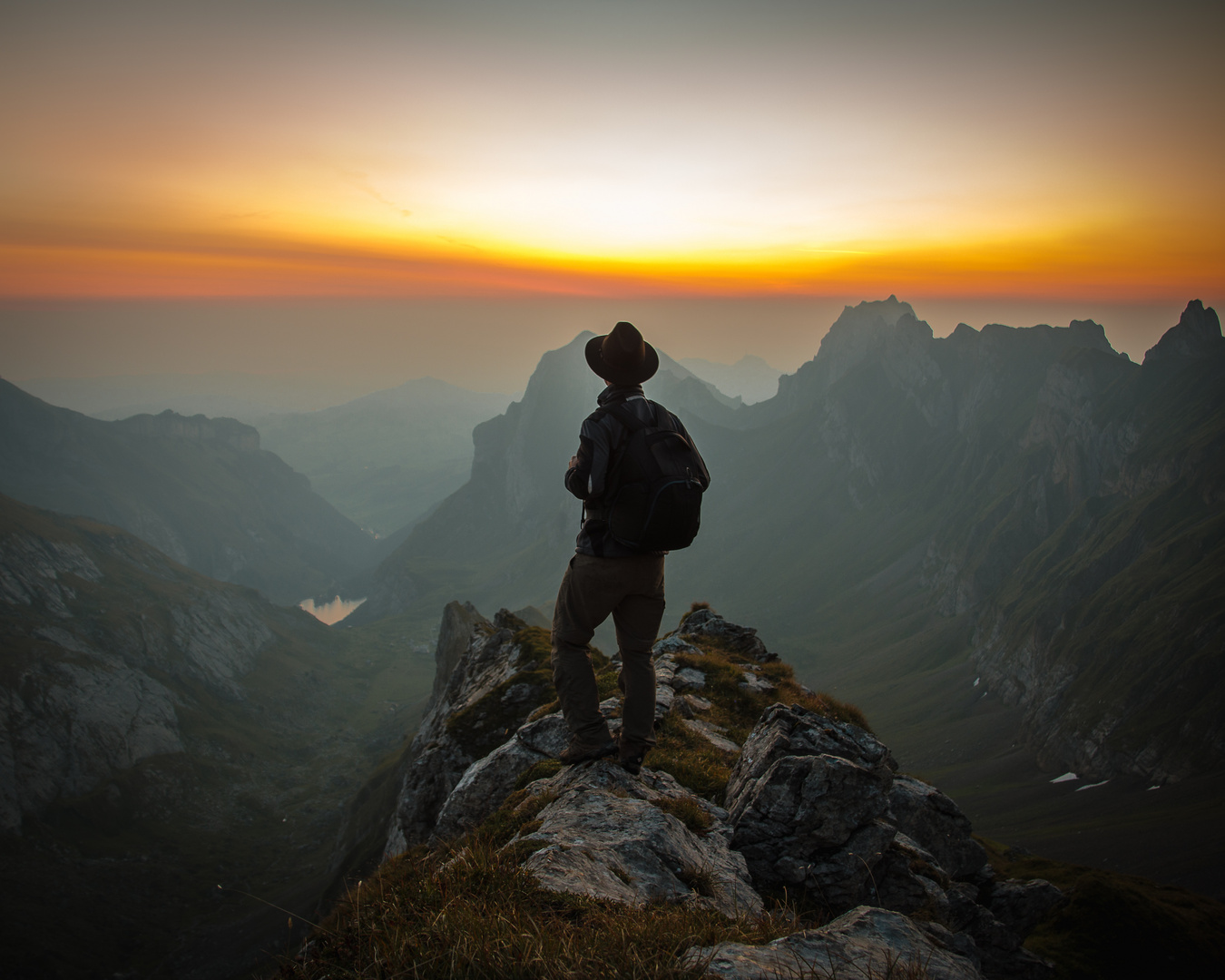 Sunrise in the mountains