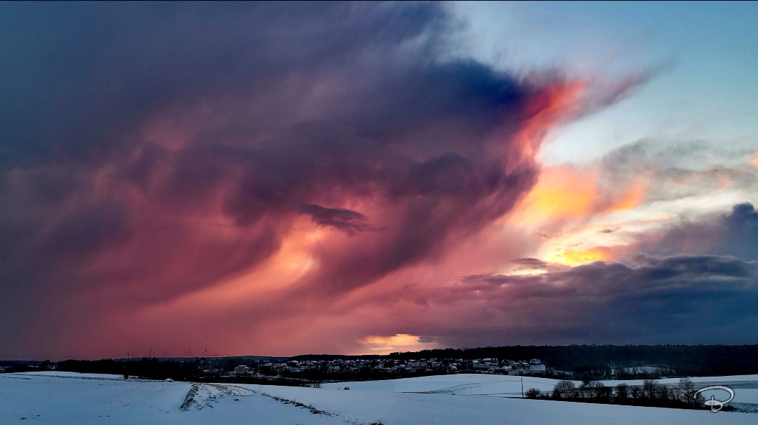 Sunrise in winter