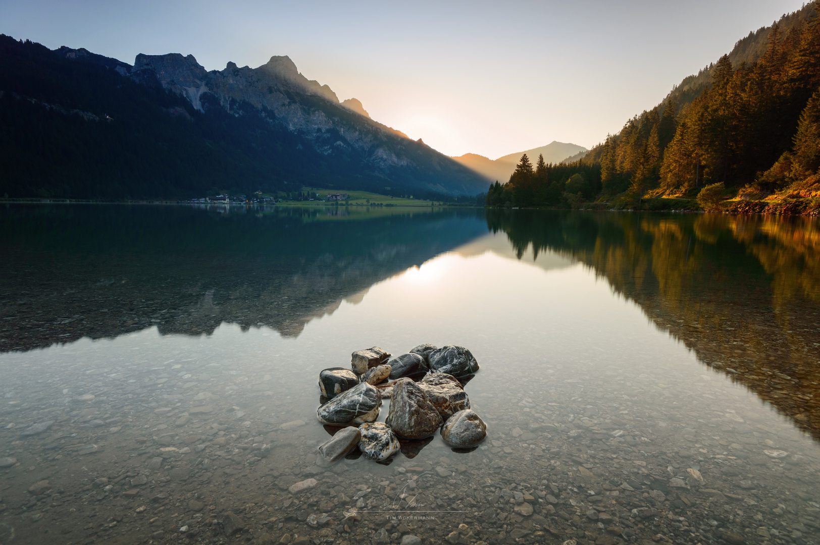 Sunrise lake Haldensee