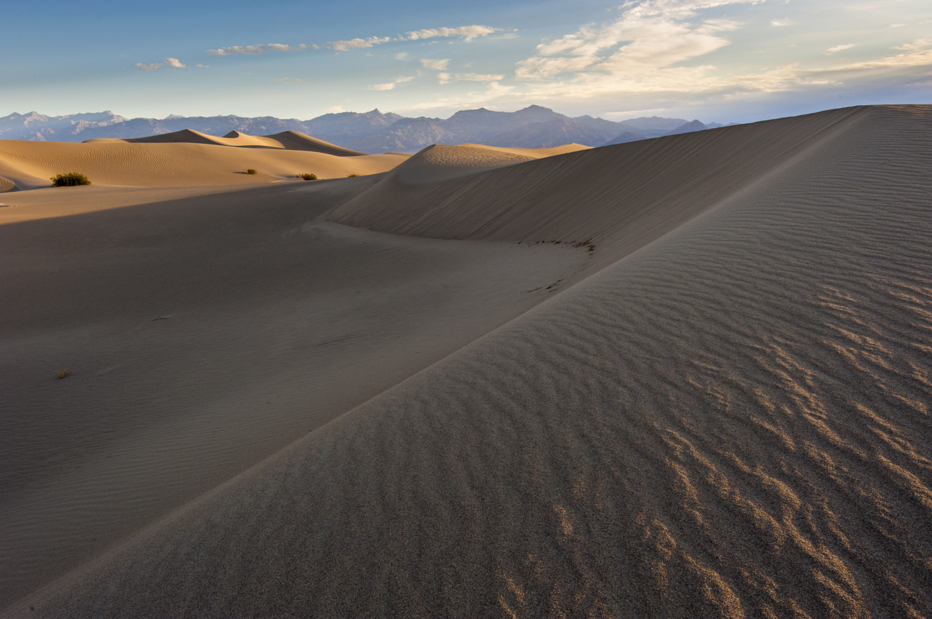 Sunrise @ Mesquite Sand Dunes, Death Valley, CA