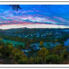 Sunrise mit Blick zu Einkorn und Comburg in Schwäbisch Hall