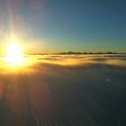 Sunrise near the Alps