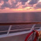 Sunrise on a cruise ship