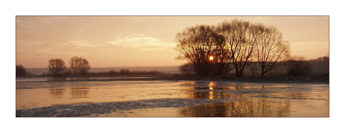 sunrise on ice