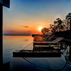 Sunrise on Sheraton pool in Nha Trang