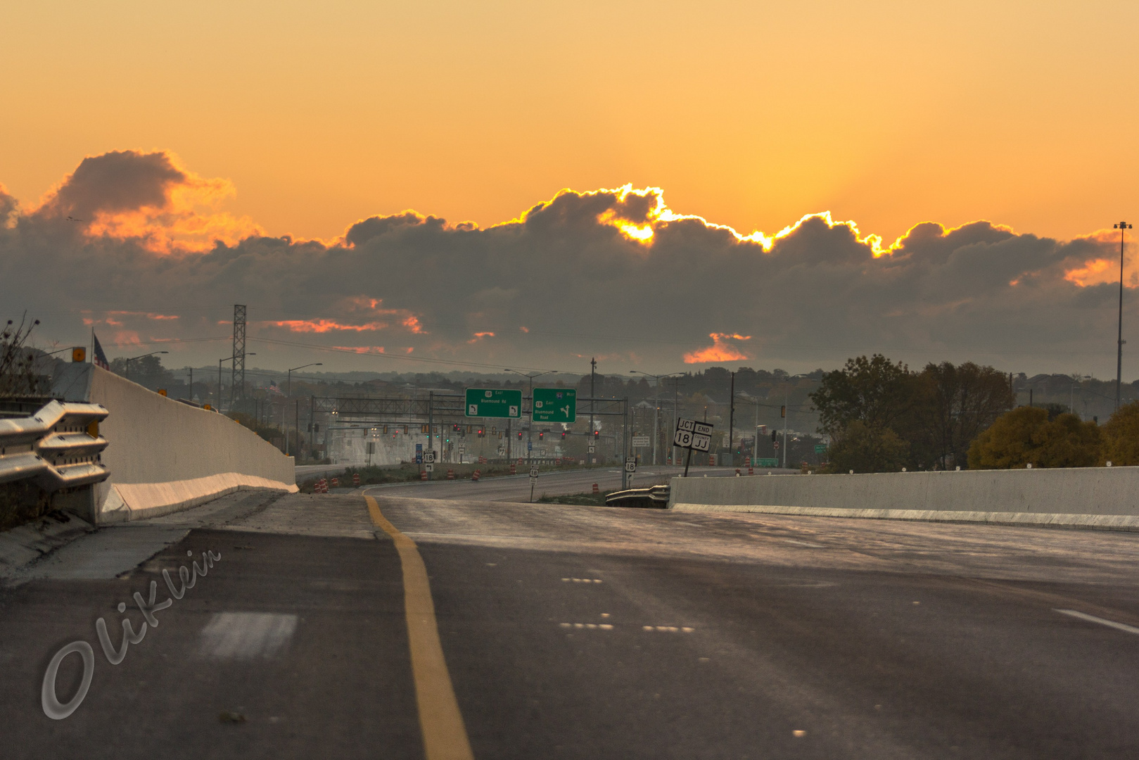 Sunrise on the Highway