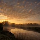 Sunrise over a brook