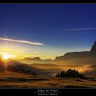 Sunrise over Alpe di Siusi