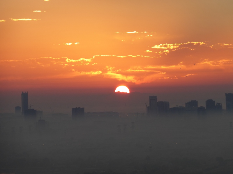 Sunrise over Dubai