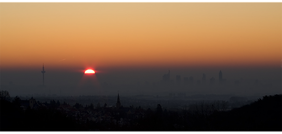 Sunrise over Frankfurt